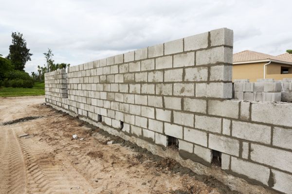 Cinder Block Wall Assembly