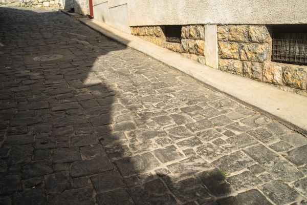 Stone Sidewalk Repair in Grand Haven
