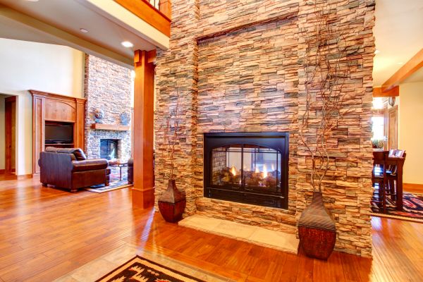 Stone Hearth Installation in Grand Haven